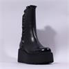 Marco Moreo Vale Frill Toe Cap Boot - Black Leather